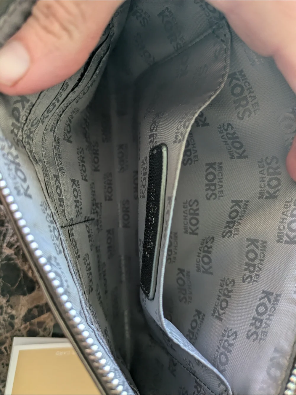 Michael Kors Metallic Gold Wristlet Clutch